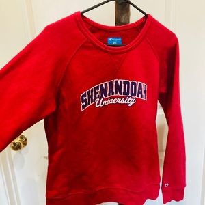 SHENANDOA University fleece sweatshirt. YL